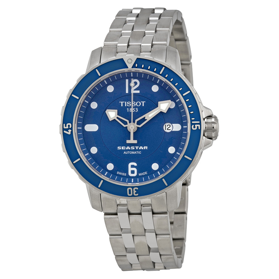 Tissot Seaster Dive 300m Automatic Jet Black Watch - Replicates Swiss Precision