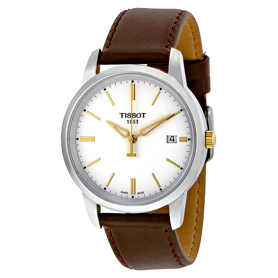 Tissot T-Classic Stainless Steel Manual Wind Black Face Chronograph Watch