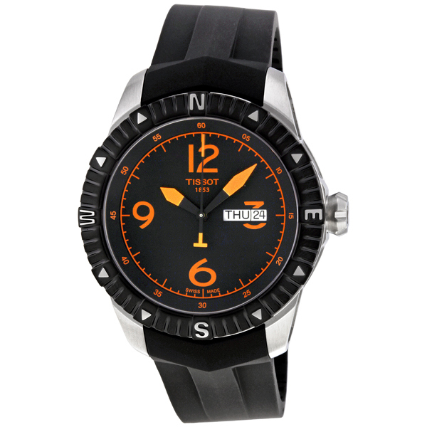 Tissot T-Navigator Pilot Chrono Auto Titanium Case Jet Black Dial Water Resistant Watch