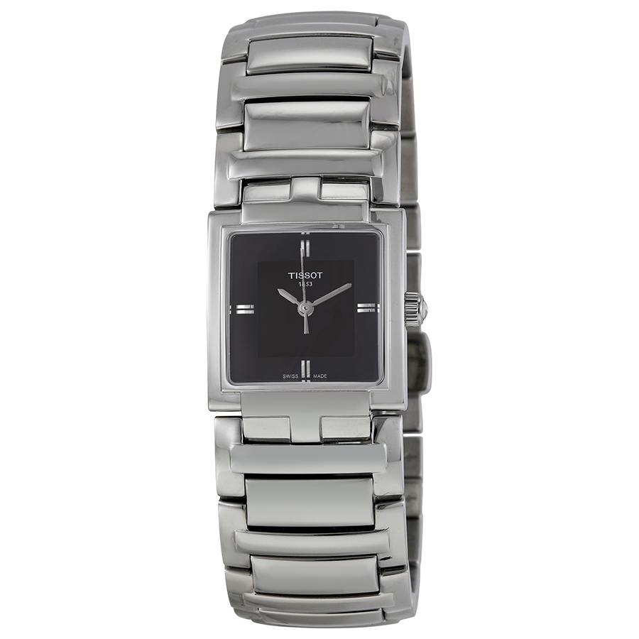 Tissot T-Trend Elegance Automatic Gold-Tone Lady's Watch - Swarovski Crystal Accents