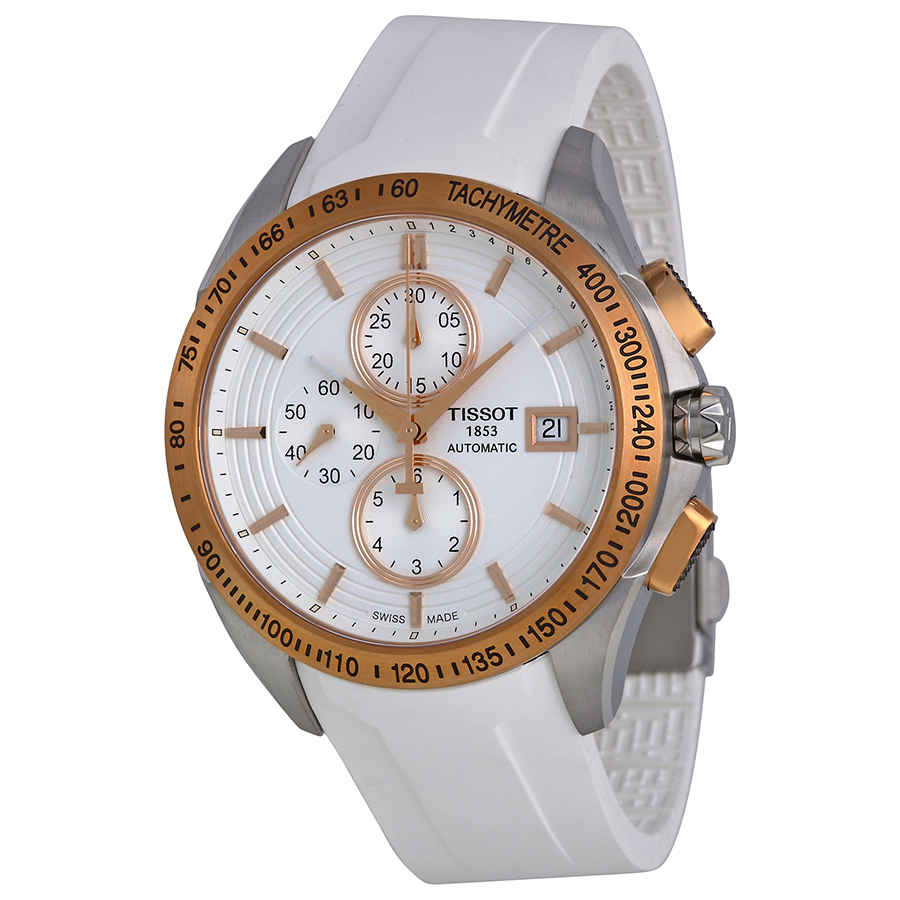 Tissot Veloci-T Chronograph Mens Watch - Auto Movement Black Face 50m Water Resistant