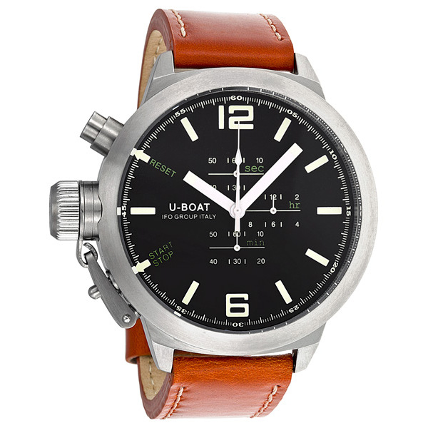 U-Boat 304 Mens Dive Watch - Automatic Blacked-Out Face 200m Water-Resistant