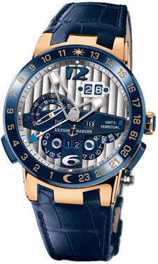 Ulysse Nardin El Toro 326-00 Auto Watch: Vintage Design, Swiss Caliber, Titanium casing, Black Chrome