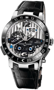 Ulysse Nardin El Toro Swiss Chronograph 329-00 Jet Black Face 42mm Water Resistant Watch