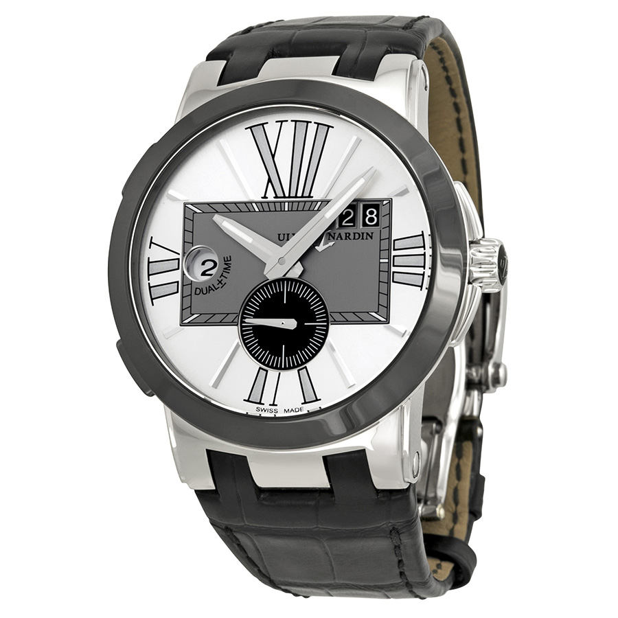 Swiss Elegance Ulysse Nardin Executive 41mm Self-Winding Black Chronograph Watch