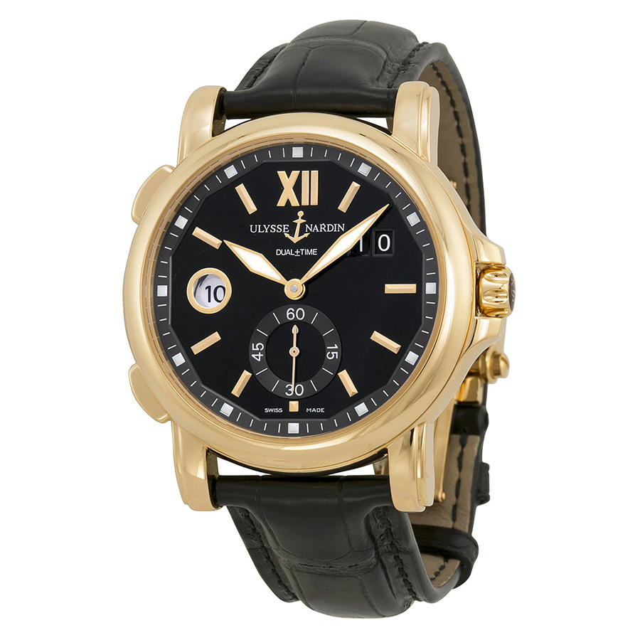 Ulysse Nardin GMT Diver Chrono Steel Case Automatic Black Face Watch