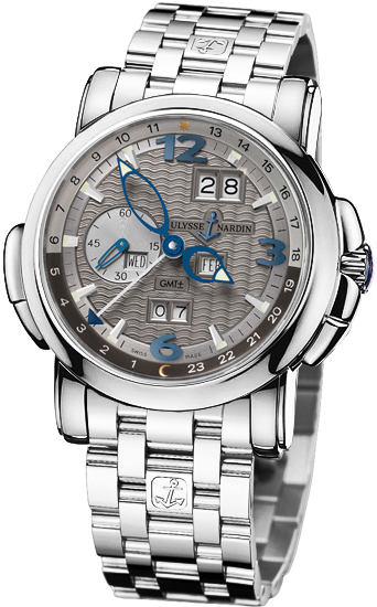 Ulysse Nardin GMT Master Chronometer Automatic Dual-Time Steel Face Watch