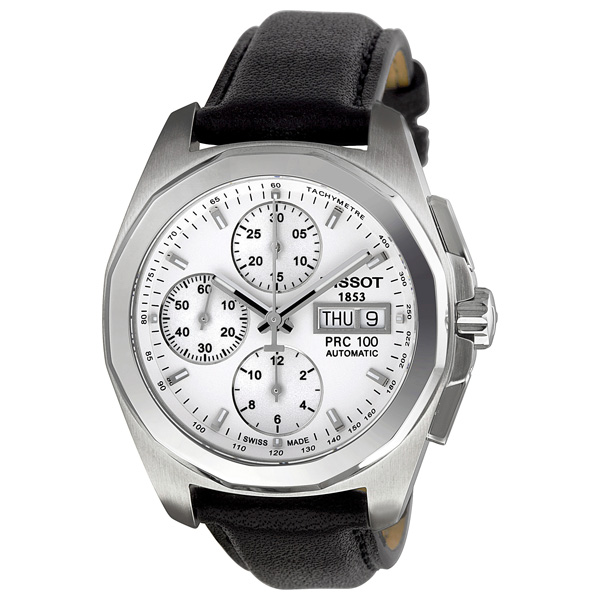 Tissot PRC100 Dive Chrono Swiss Auto Black Steel Bezel Watch