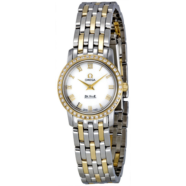 Omega DeVille 4375.71: Elegant Gold Dial Lady's Watch - Automatic Replication