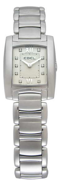 Ebel Brasilia Steel Chronograph Black Dial Automatic Watch