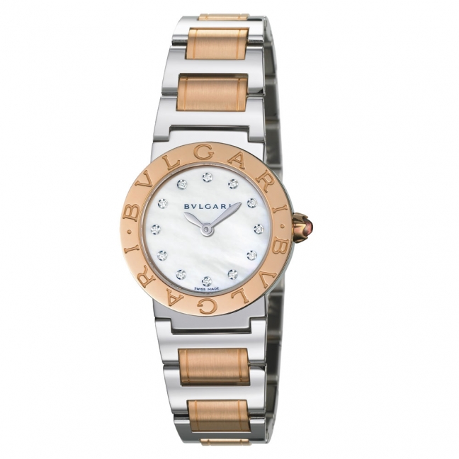 Bvlgari 101887 Lady's Glamour Gold-Plated Automatic Watch with Swarovski Crystal Accents