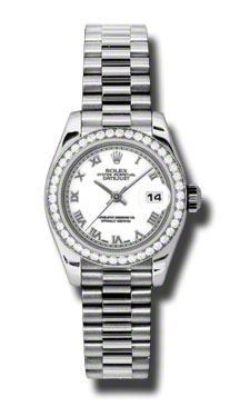 Luxury Clone Rolex Datejust 179136WRP White Gold 28mm Chronograph Watch