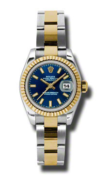 Rolex Datejust 179173BLSO YG-SS Blend Automatic Bezel Watch - Elegance Unveiled