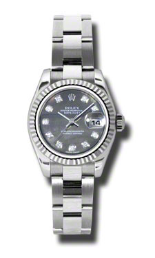 Stainless Steel Rolex Datejust 179174BKMDO Imitation Watch - Swiss Clone, Automatic, Silver Dial