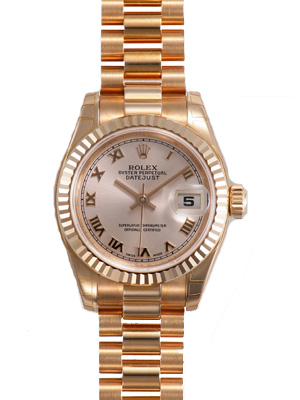 Omega Datejust Lady Swiss Clone 36mm Gold-Plated Automatic Pearl Bezel Watch