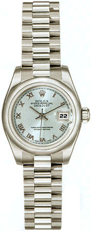 Blue Charm Rolex Datejust 179166-BLR Automatic Stainless Steel Watch