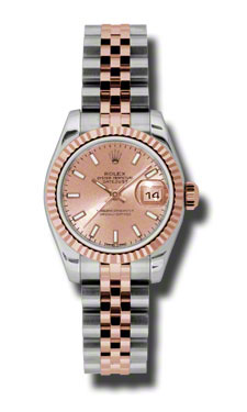 Swiss Imitation Rolex Datejust 179171PSJ Automatic Gold & Diamond Bezel Watch