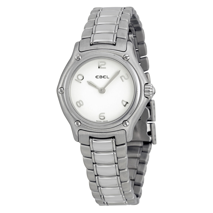 Ebel Classic Ladies Watch: Elegant Gold-Plated Case, Black mother-of-pearl Dial, Automatic Movement