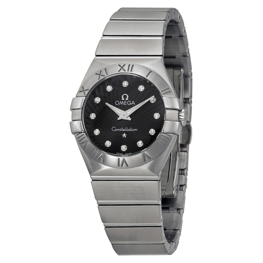 Omega Constellation 123.10.27.60.51.001 Steel自动上链Jet Black Dial Diver Watch