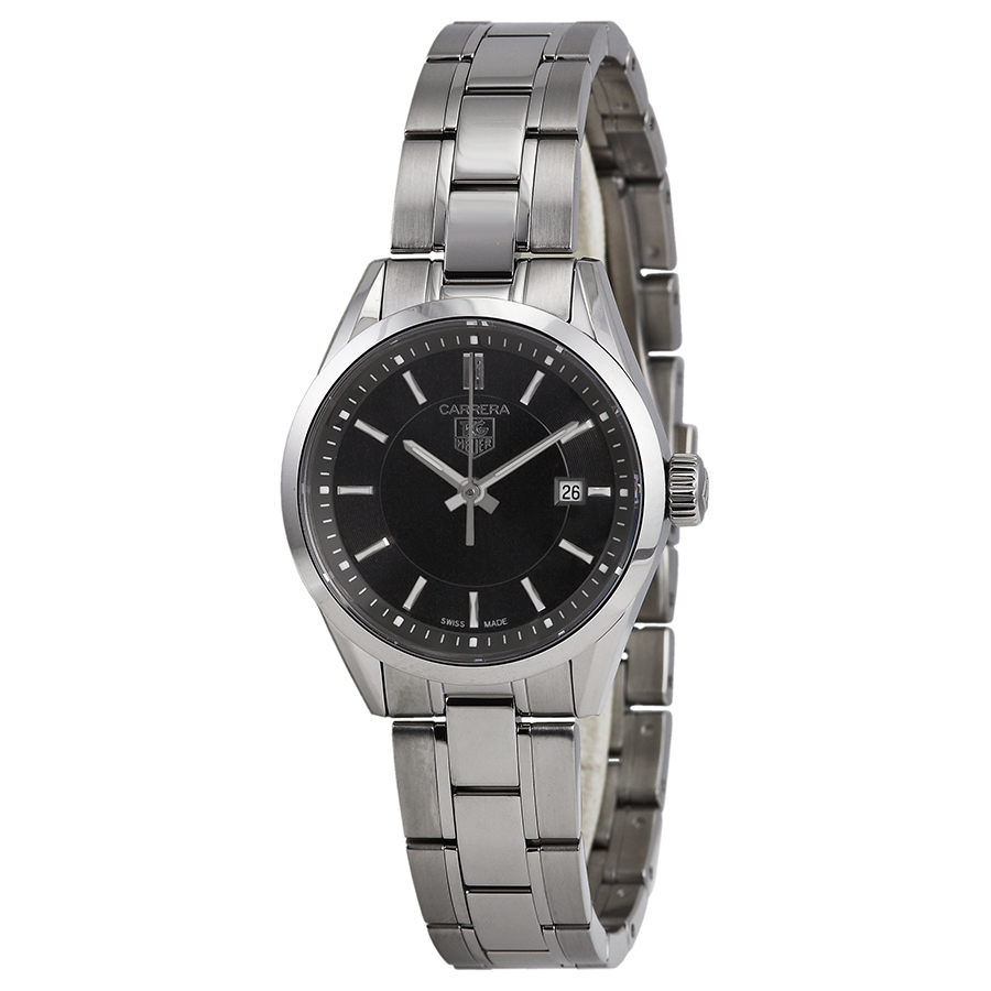 Tag Heuer Carrera Reps Automatic Jet Black Dial Stainless Steel Watch