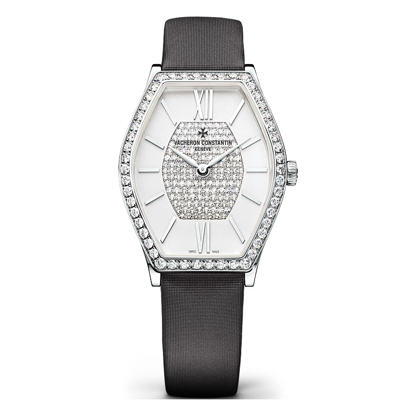 Vacheron Constantin Quartz Watch in 18K White Gold with Silver Dial