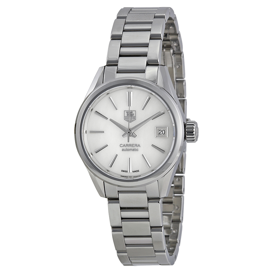 Tag Heuer Automatic White Mother of Pearl Watch - Swiss Craftsmanship