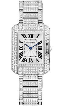 Cartier Tank HPI00559 Imitation Silver Automatic Chronograph Watch