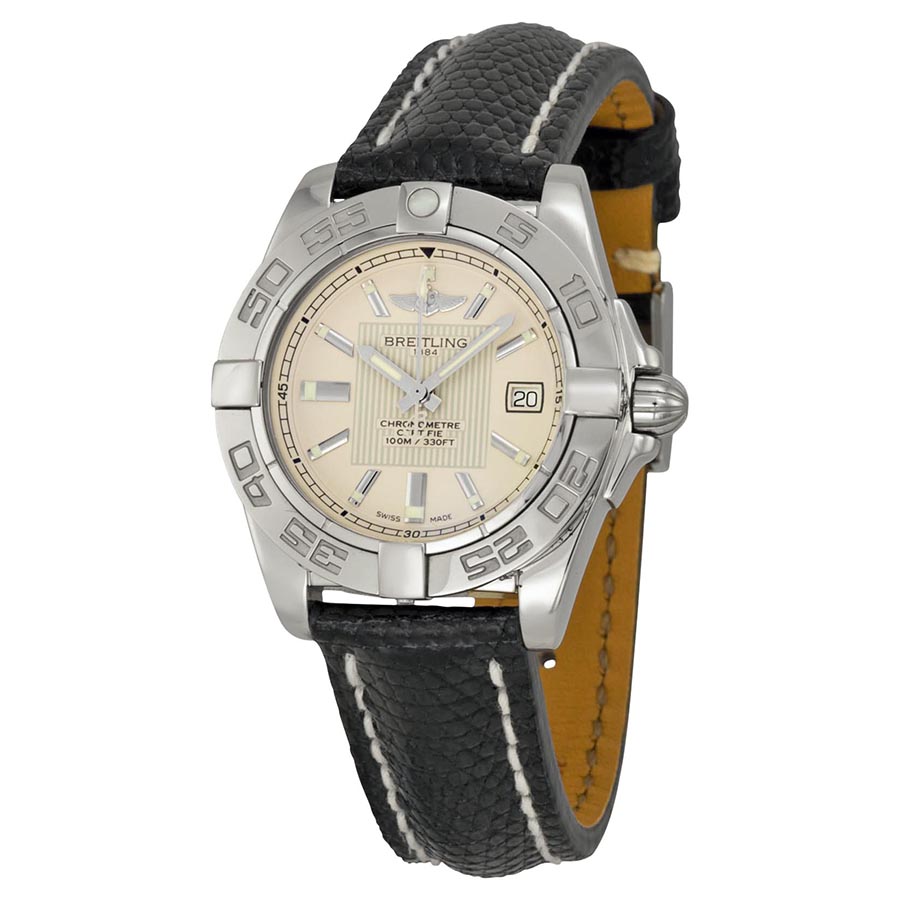 Breitling A71356L2-G702BKZT Imitation Pilot Watch - Stainless Steel - Jet Black Face - 24mm - Water Resistant