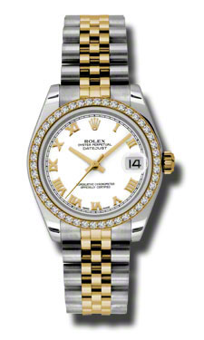 Rolex Datejust 178383WRJ: Timeless Elegance in 18K Gold & Mother of Pearl Dial Watch