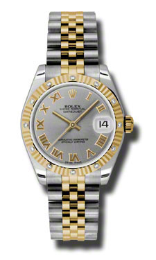 Rolex Datejust 36mm Everose Gold Steel Champagne Dial Replica Watch