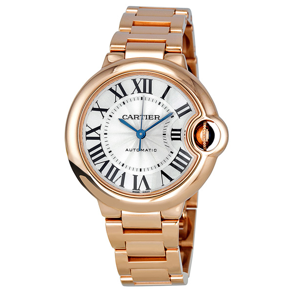 Cartier Ballon Bleu W6920068 Pink Gold自动机械表，优雅粉金面盘