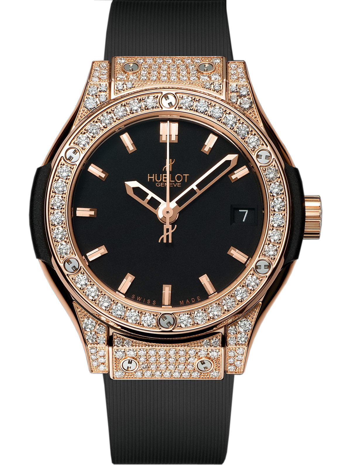 Hublot Classic Fusion Imitation 42mm Black Ceramic Quartz Dive Watch
