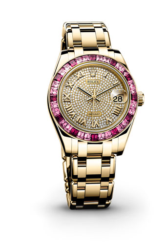 Rolex Datejust 41mm Steel & Pink Gold Charm Bezel Automatic Watch