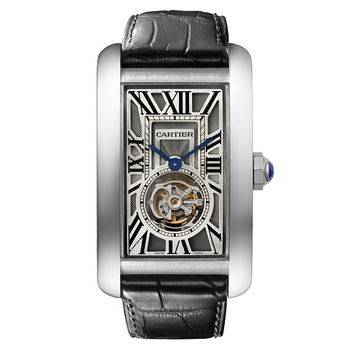 Cartier Tank W2620007 Classic Hand-Wind Sapphire Crystal Silver Face Men's Watch