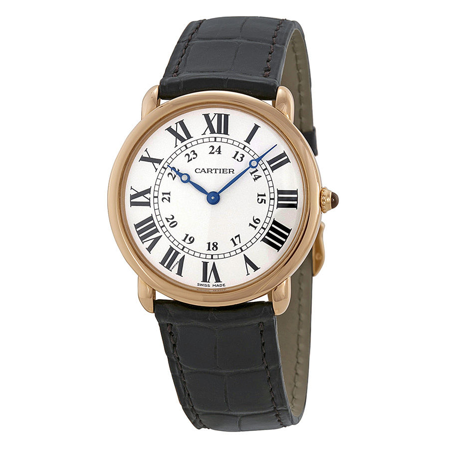 Cartier Ronde Louis Cartier 18K Rose Gold Automatic Elegant Watch