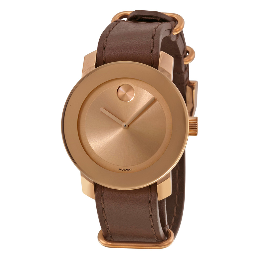 Movado Bold 3600364 Rose Gold Sunray Face Automatic Watch