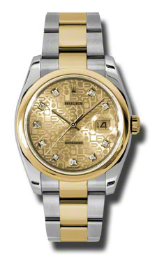 Rolex Datejust Classic 41mm Gold & Steel Automatic Watch with Black Dial