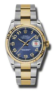 Blue Concentric Rolex Datejust 41mm Automatic Steel Dial Watch - Imitation Luxury