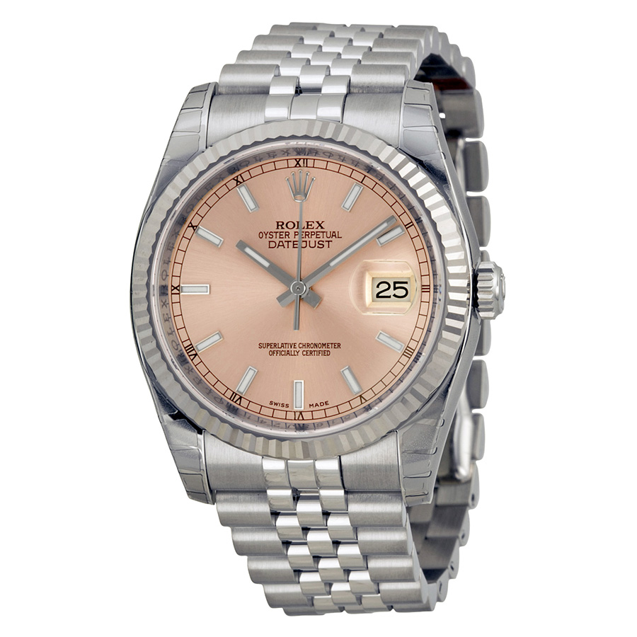 Rolex Datejust 36mm Pink Gold Ladies Automatic Watch - Luxe Reproduction