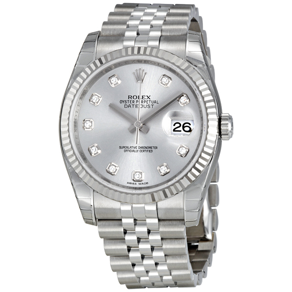 Rolex Datejust 41mm Rhodium Dial Automatic Precision Watch
