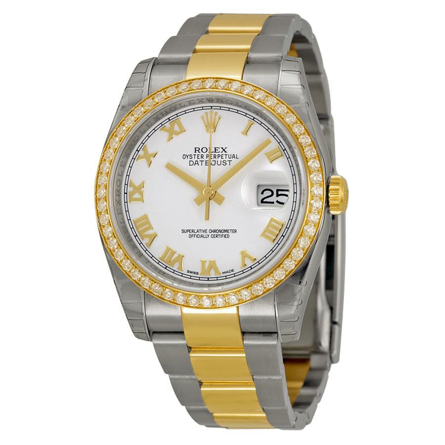 Vintage Charm Rolex Datejust 116243WRO Steel Gold Mixed Dial Automatic Lady's Watch