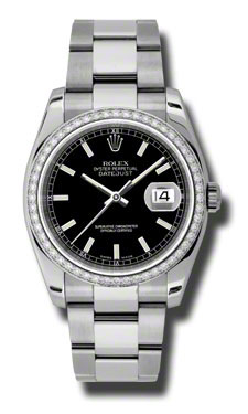 Rolex Datejust Clone 41mm Oystersteel Black Face Automatic Timepiece