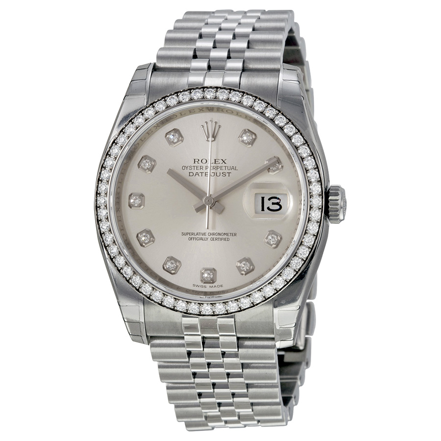 Stainless Steel Rolex Datejust 41mm Automatic 30m Water-Resistant Classic Watch