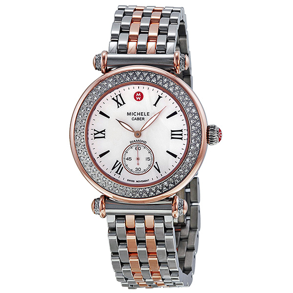 Michele Deco MWW16A Quartz Watch with Mother of Pearl Dial