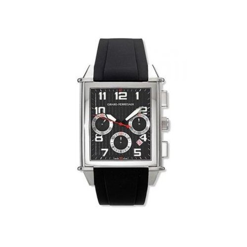 Girard Perregaux 25840-11-611-FK6A Clone 41mm Automatic Black Face Steel Watch