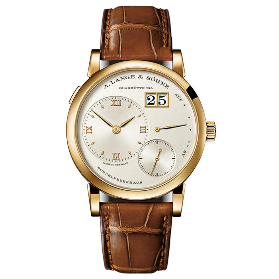 A. Lange & Sohne Lange 1 Manual Wind Masterpiece Watch - German Craftsmanship, 41mm, Silver Dial