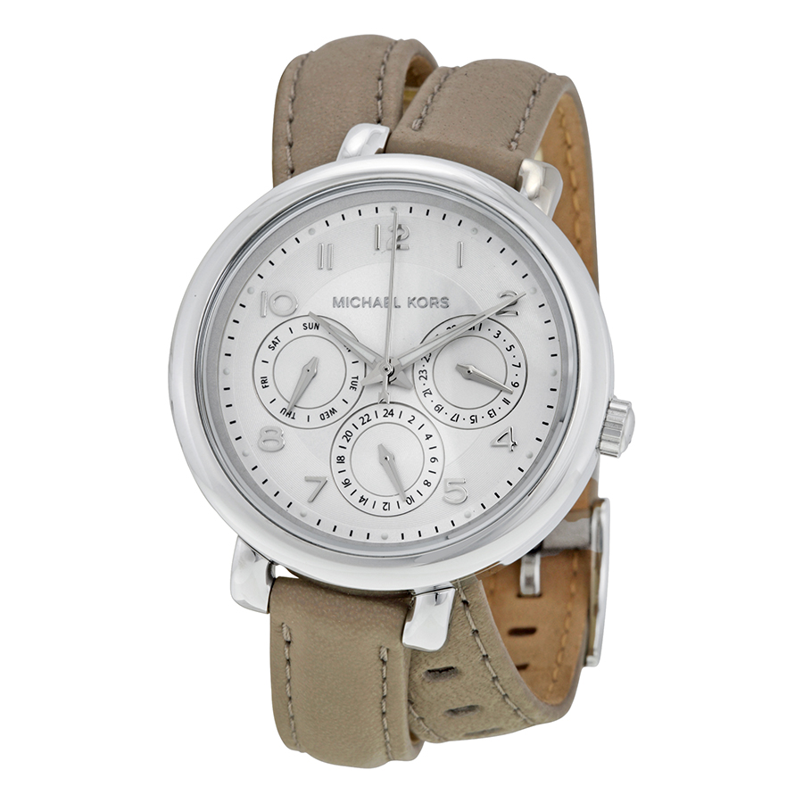 Michael Kors MK2403 Chronograph Replica Silver Dial 18k玫瑰金 Watch