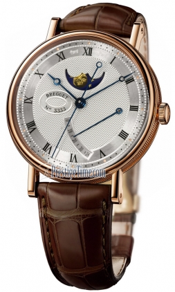 Breguet Classique 7787BR/12/9V6 18K Gold & Silver Dial Automatic Luxury Watch