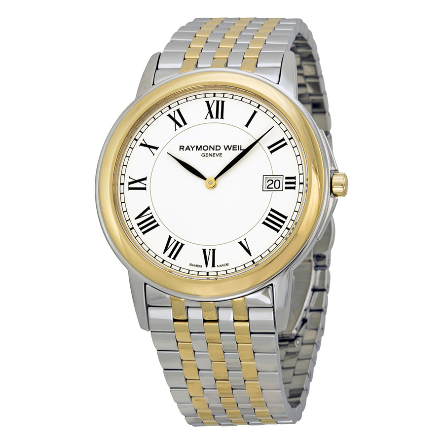 Raymond Weil Tradition Steel Automatic Chronograph with White mother-of-pearl Dial Watch