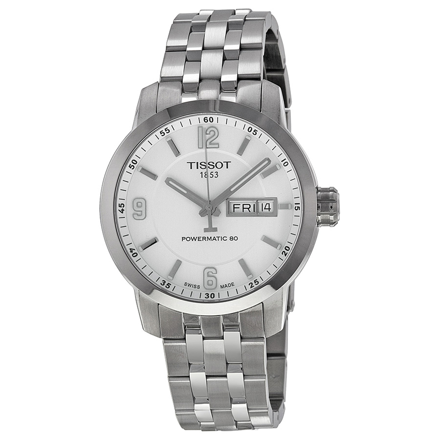 Tissot PRC 200 T0554301101700 Steel Automatic Dive Watch - Jet Black Face 200m Water Resistant